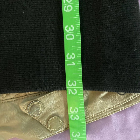 Talbots Petite Dress Womens Sz SP Black Merino Wool Front Zipper Sweater - Picture 9 of 10